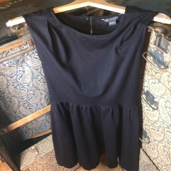 Armani Exchange black simple flow dress ta… - Picture 6 of 9